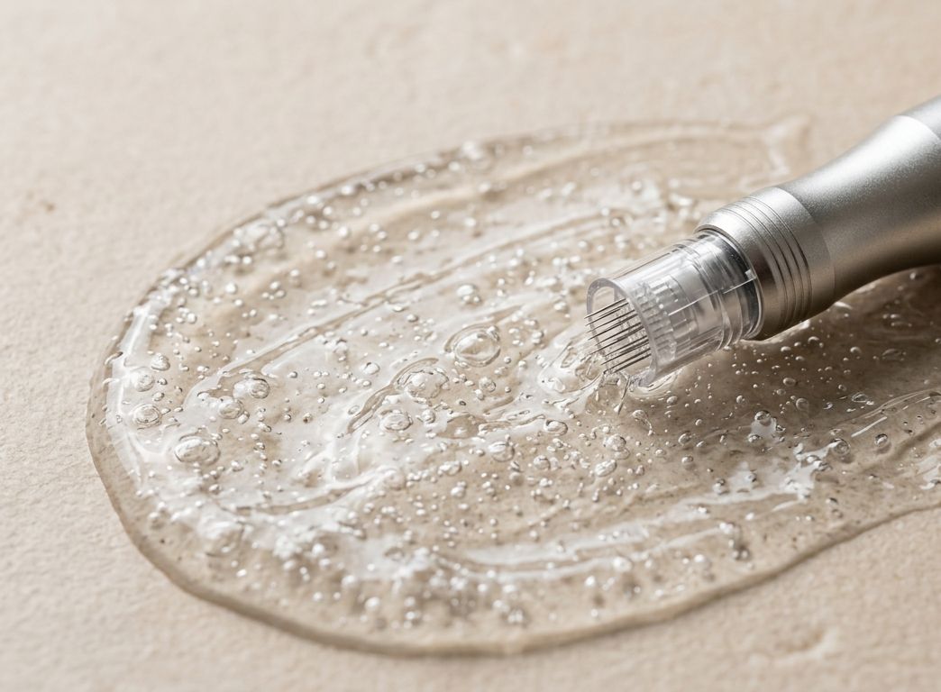 Microneedling-Behandlung während der Schulung